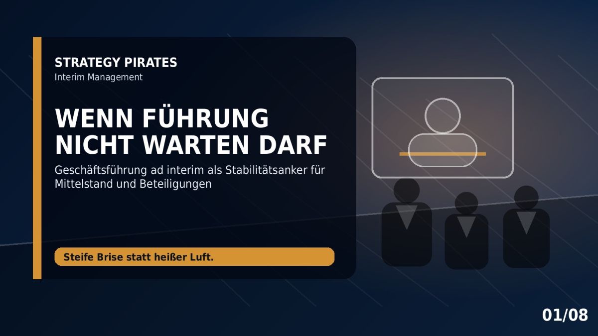 Geschäftsführung ad interim als Stabilitätsanker in kritischen Situationen (© STRATEGY PIRATES)