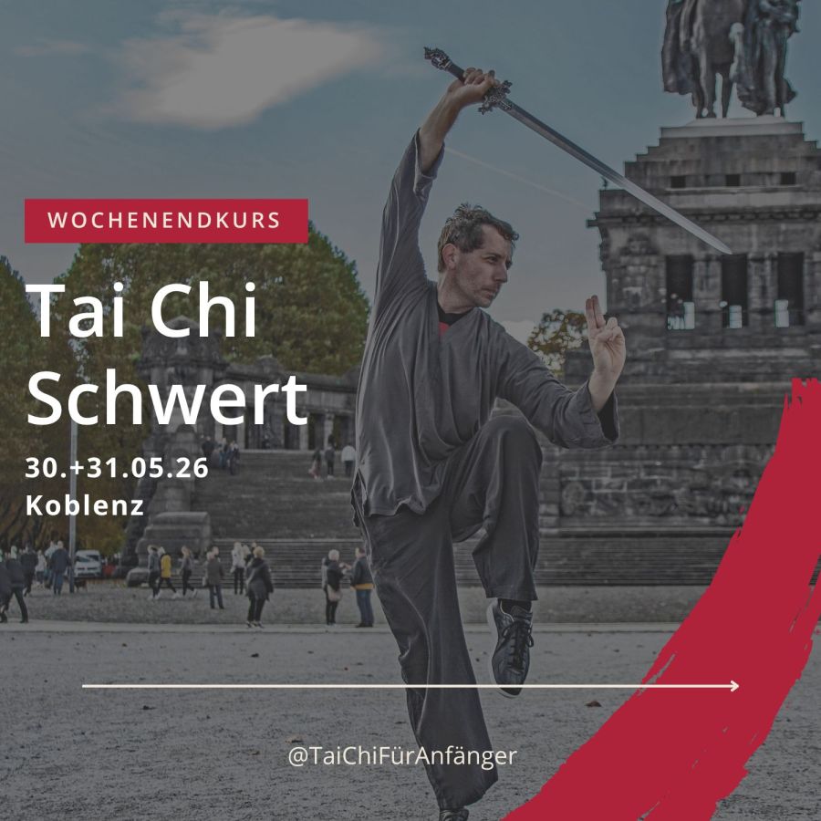 Tai Chi vor dem Deutschen Eck in Koblenz (© Tai Chi Zentrum Koblenz)
