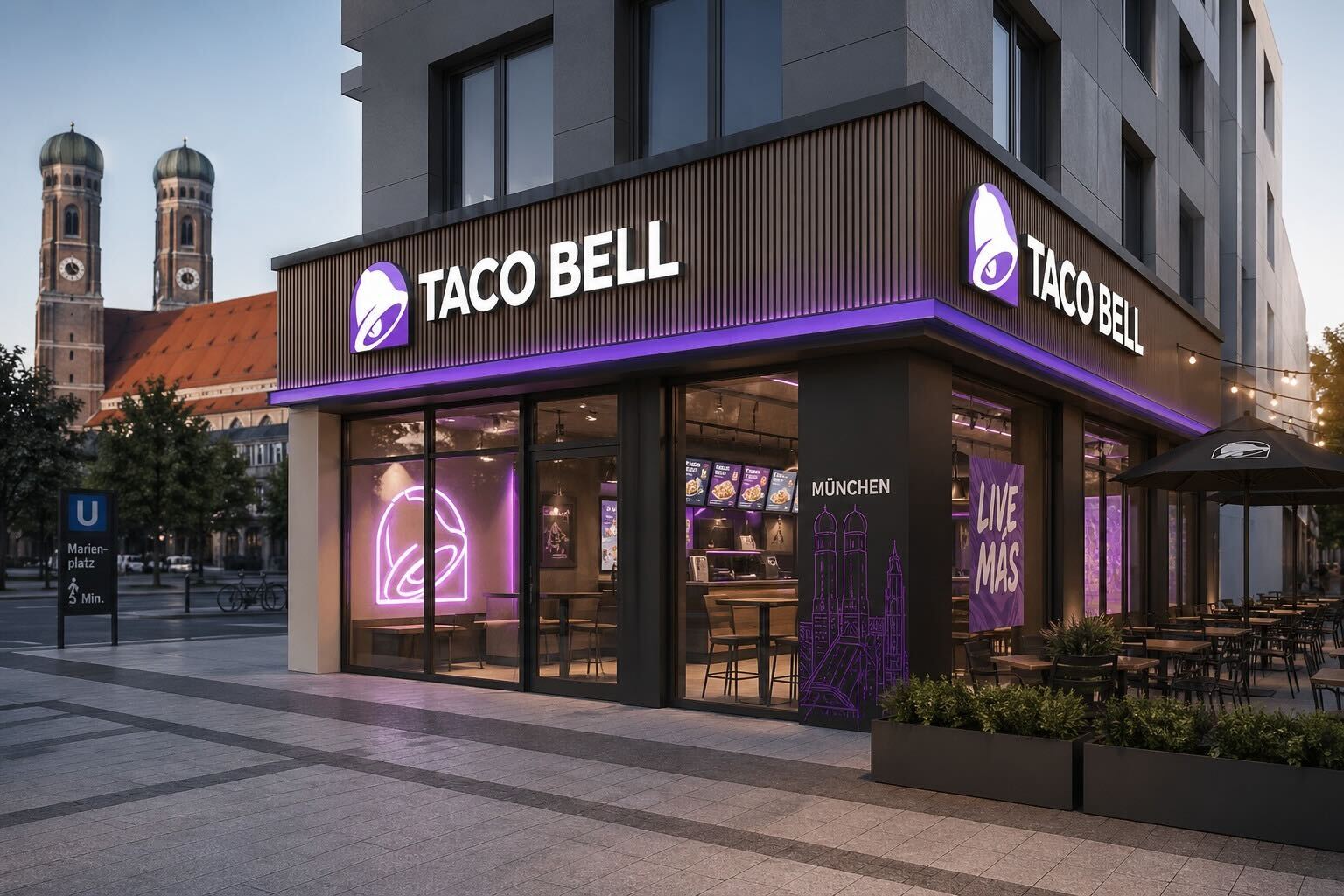 Die Taco Bell-Expansion in München nimmt Fahrt auf–Riem und Freiham stehen als Standorte fest (Die Bildrechte liegen bei dem Verfasser der Mitteilung.)