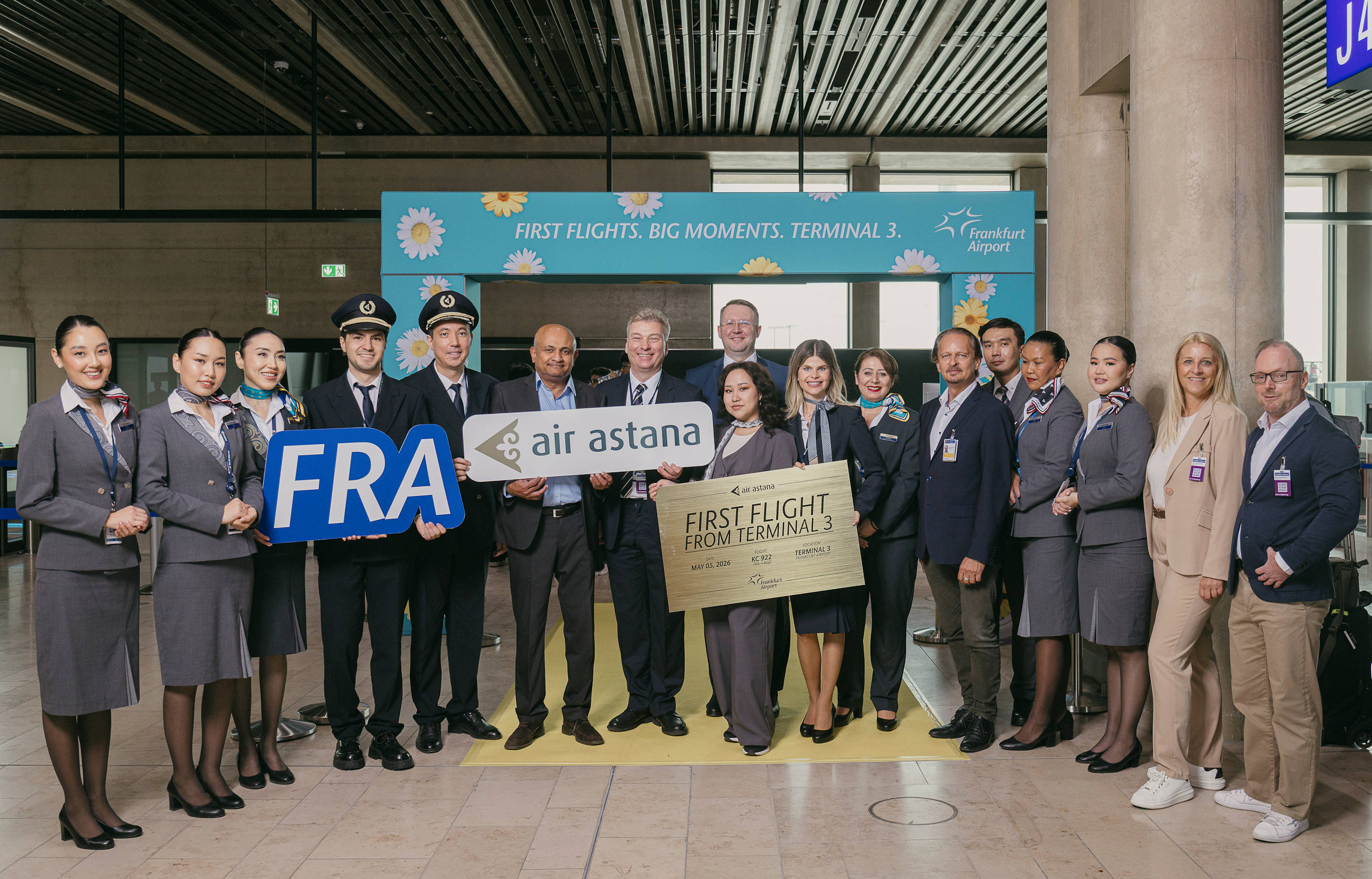 Air Astana ist ans neue Terminal 3 am Flughafen Frankfurt gezogen. (Bildquelle: Fraport, ChrisChristes)