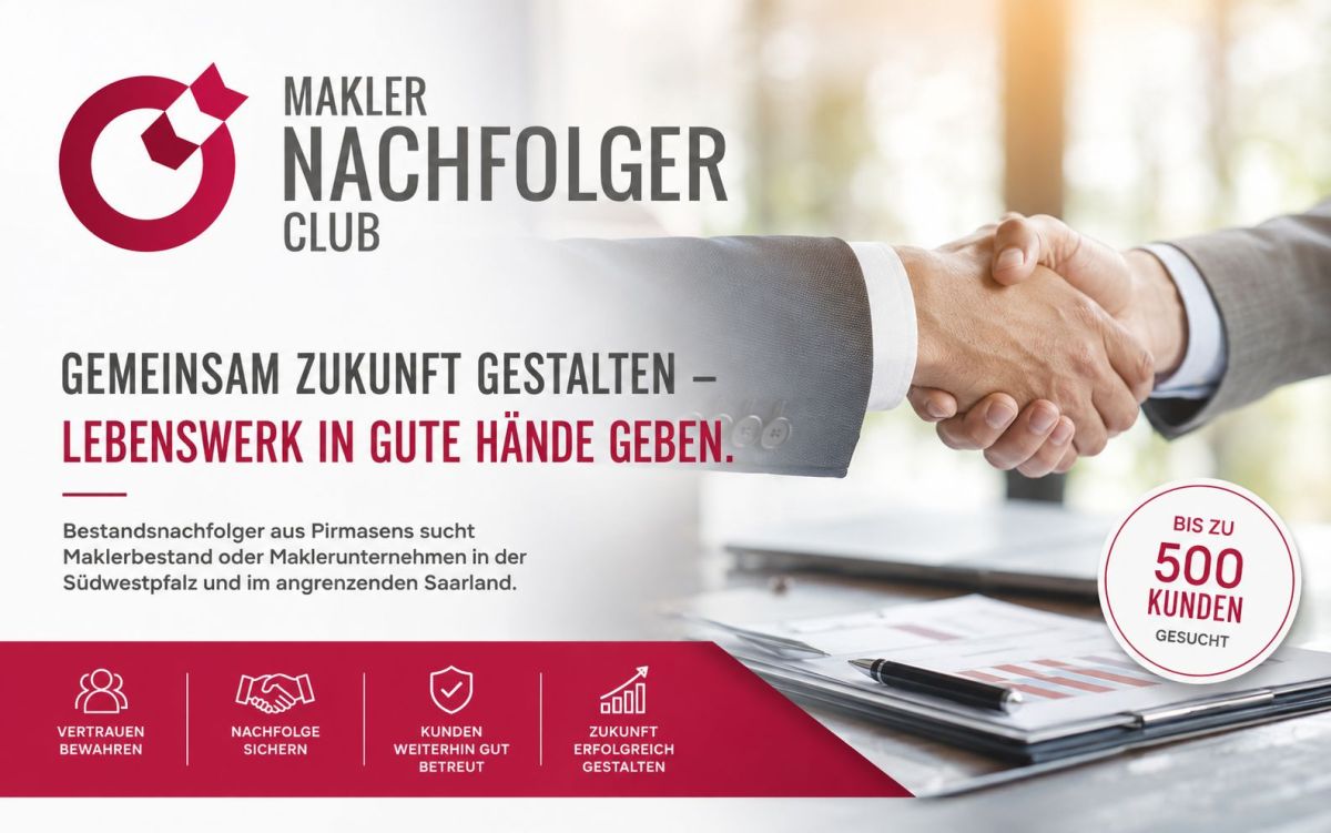 Maklerbestand verkaufen Südwestpfalz - Saarland (© )