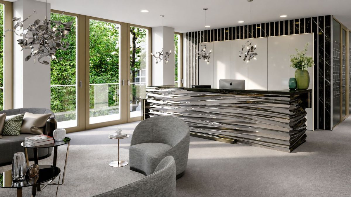 Empfangsbereich des COLLECTION Business Centers im Le Coeur (© COLLECTION Business Centers GmbH)