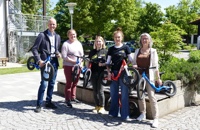 Lucky Bike übergibt die KTM Laufräder an den gemeinnützigen Verein.