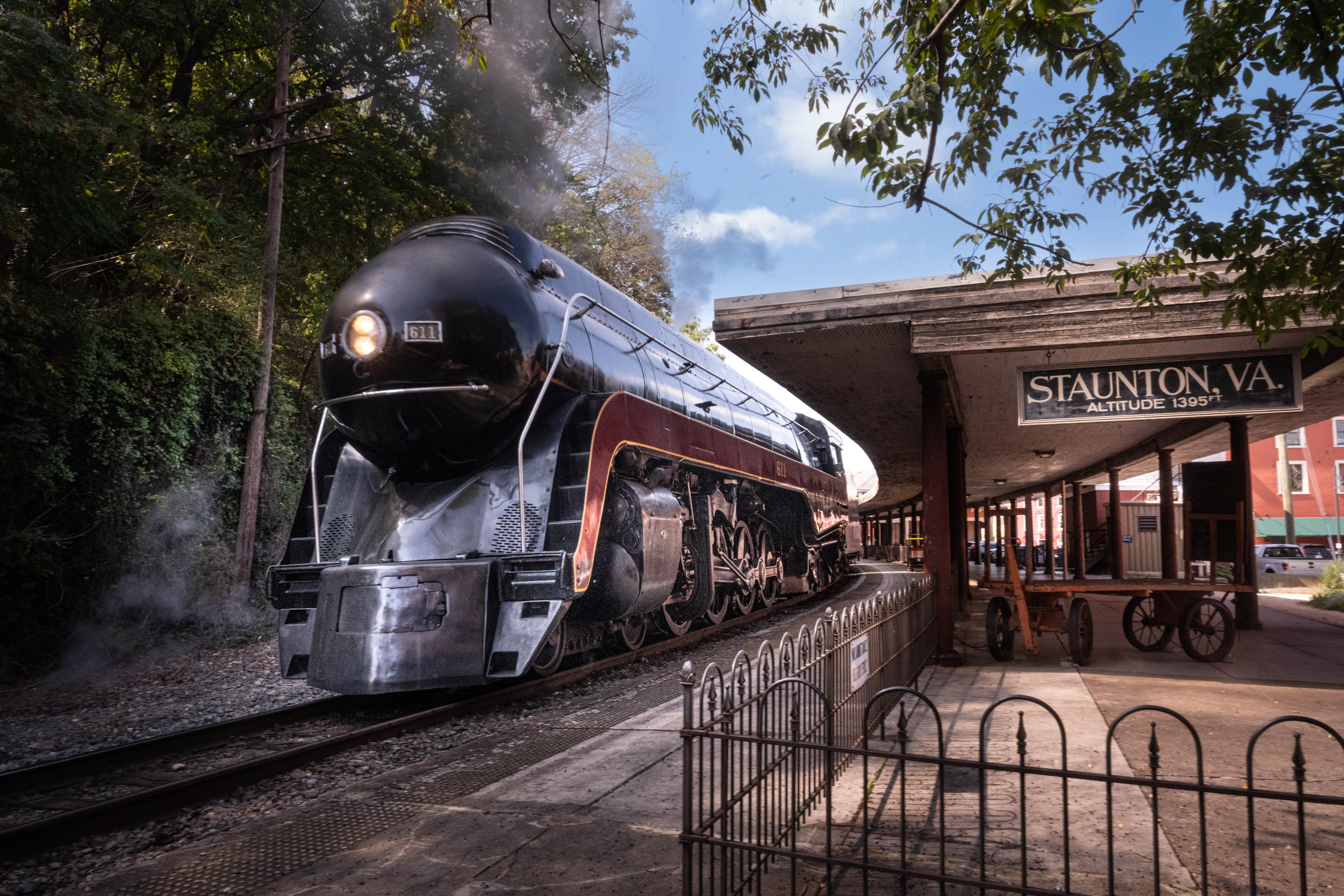 In Staunton, Virginia, starten die meisten Fahrten der legendären Norfolk& Western Class J 611. (Bildquelle: Virginia Scenic Railway - Kate Simon Photography)
