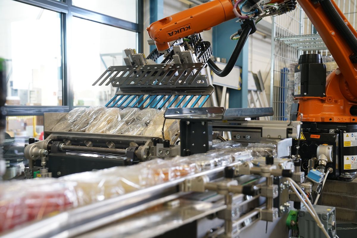 Automatisierte Verpackungslinien & Palettierungsanlagen für Pharmaproduktion (© KOCH Industrieanlagen GmbH)