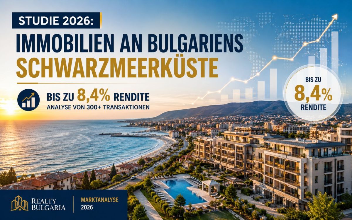 Studie 2026: Immobilien an Bulgariens Schwarzmeerküste bringen bis zu 8,4% Rendite (© )