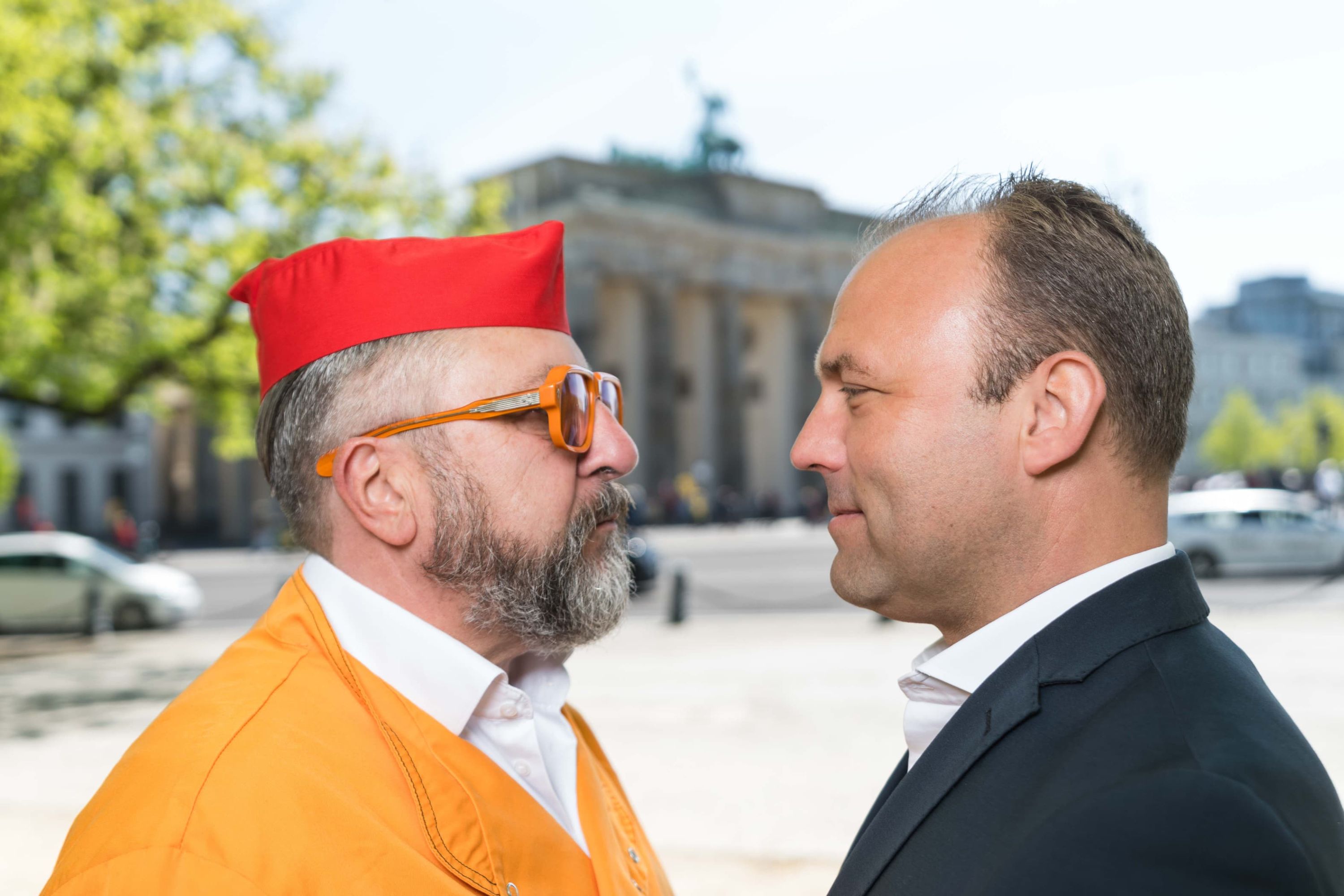 Andreas Kämpf links („Curry Paule“) und Sebastian Czaja rechts (Bildquelle: (c) Fotograf James Zabel)