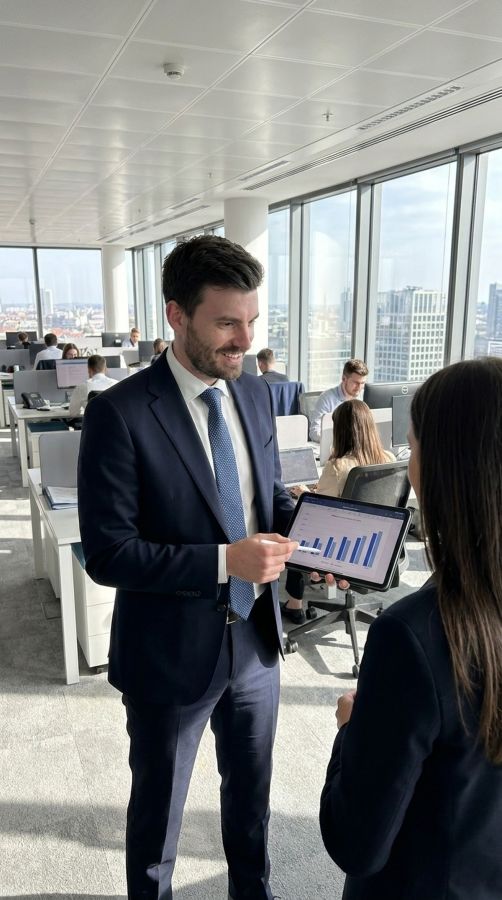 Jakob Kiender erklärt, wie KI Copywriter im Alltag unterstützt. (© )