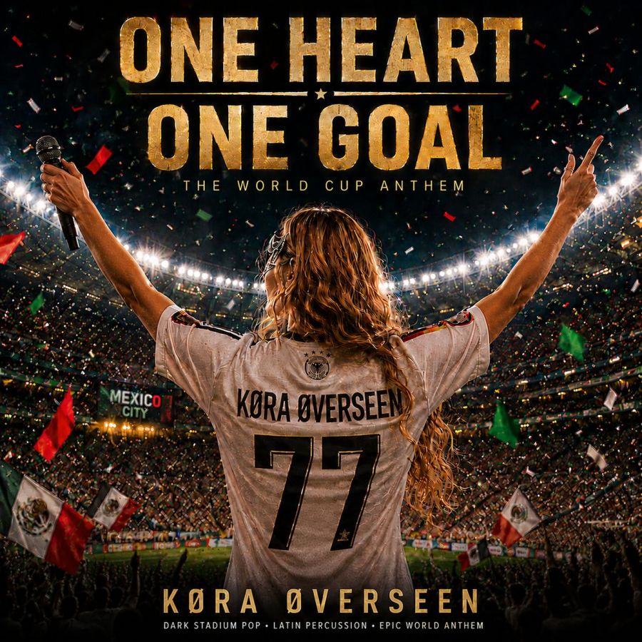 New Single: KØRA ØVERSEEN - ONE HEART. ONE GOAL. (© @KØRA ØVERSEEN)
