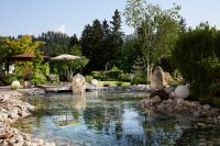Kraftplatzgarten mit Naturbadeteich für Ruhe Entspannung und neue Energie 