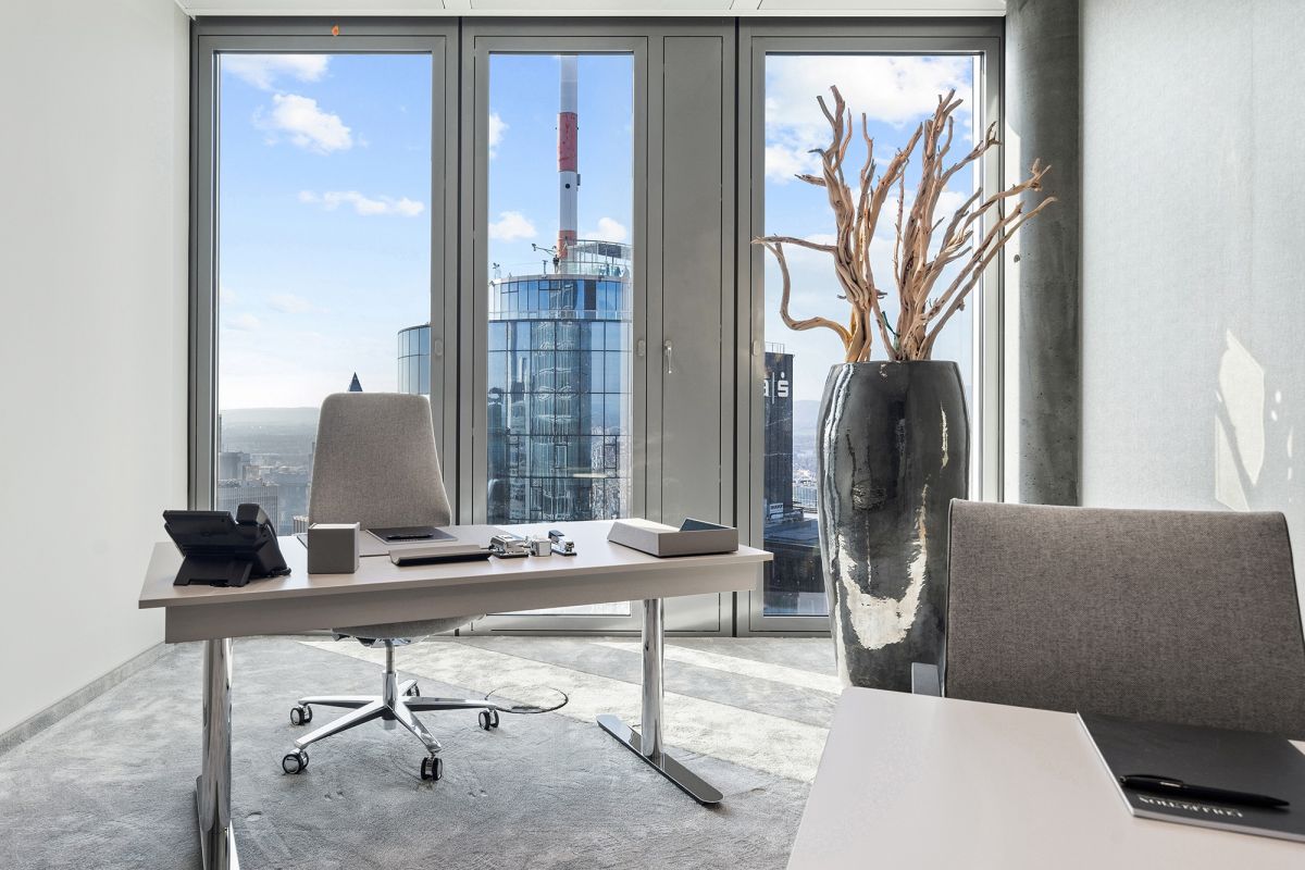 Virtual Office bei COLLECTION Frankfurt in der 45. Etage am Goetheplatz. (© COLLECTION Business Centers GmbH)