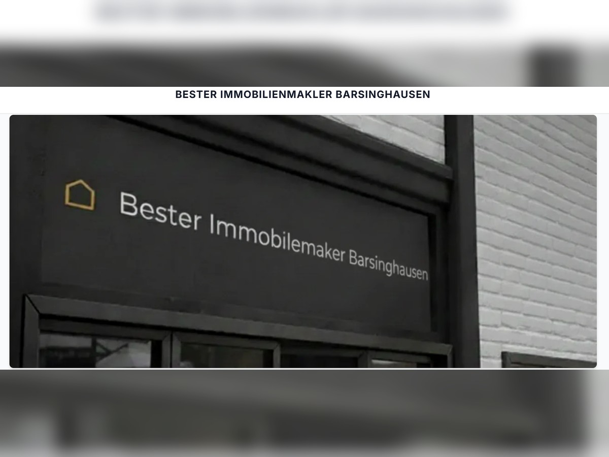 Vergleichsportal für Eigentümer auf der Suche nach Immobilienmaklern in Barsinghausen