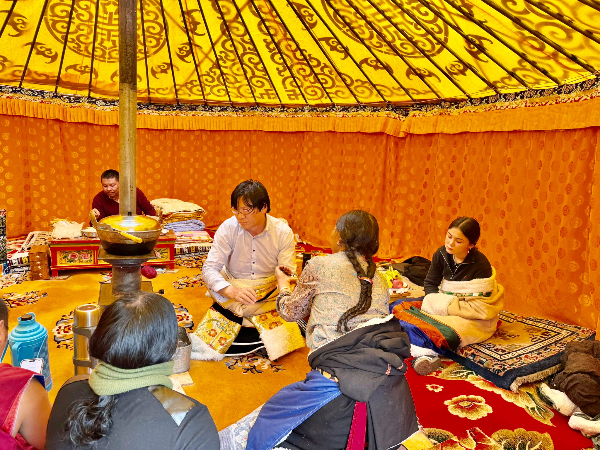 Tibetmed Behandlung Zelt