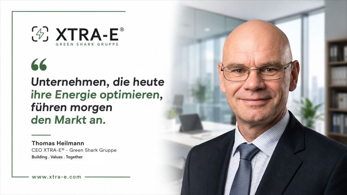 XTRA-E® ganzheitliche Energielösung (© 2026 XTRA-E® | Green Shark Gruppe)