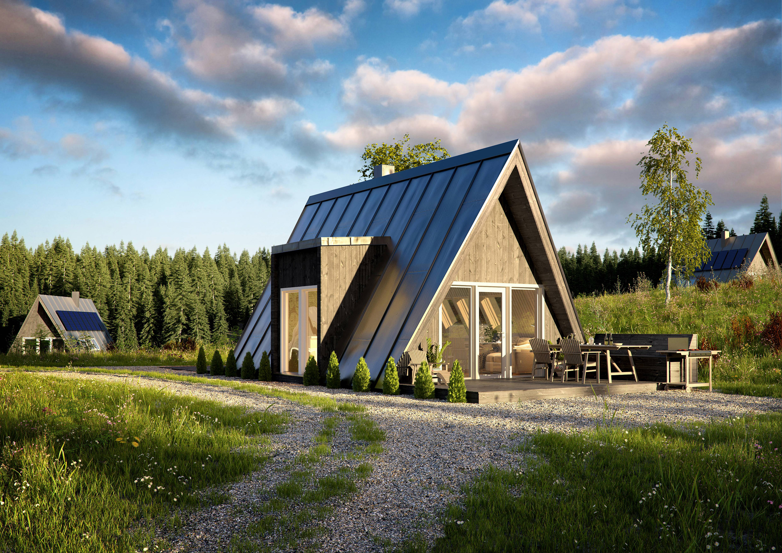 A-Frame-Häuser verbinden eine charakteristische Architektur mit gut planbaren Kosten und flexiblen Nutzungsmöglichkeiten