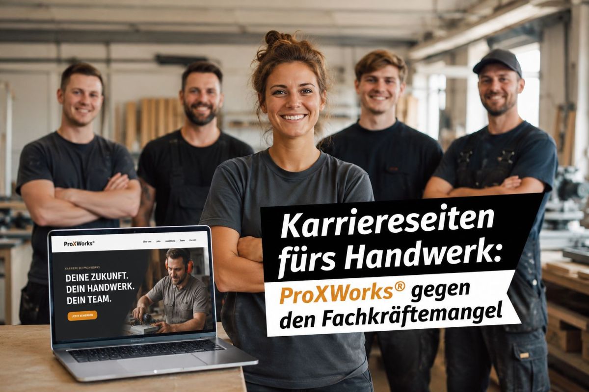 ProXWorks® entwickelt Recruiting-Websites fürs Handwerk gegen den Fachkräftemangel. (© ProXWorks®)