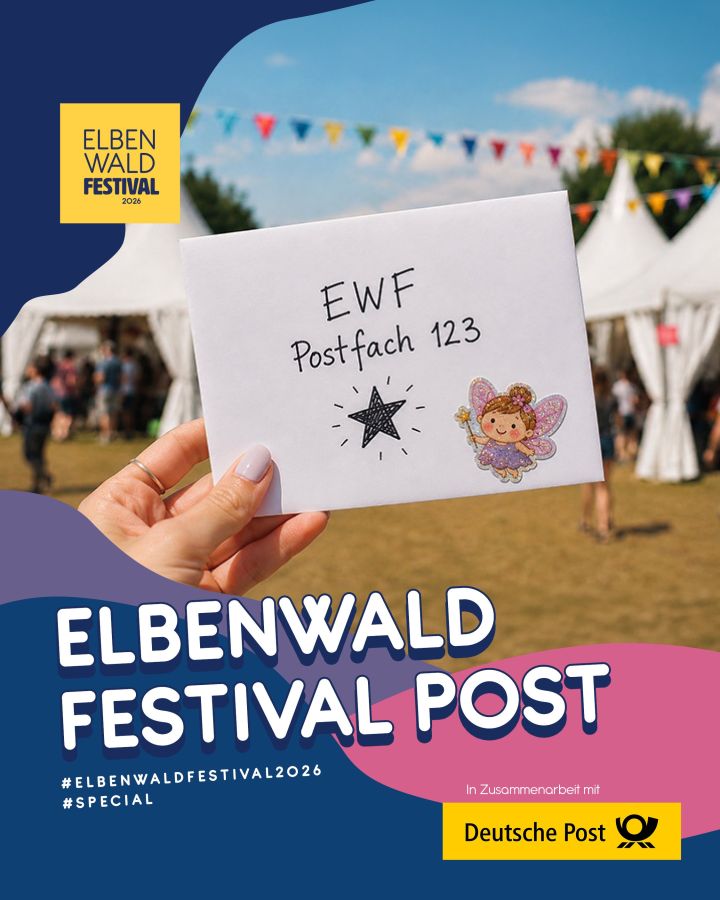 Elbenwald Festival Post zusammen mit Deutscher Post auf dem Elbenwald Festival 2026 (© © Elbenwald Festival GmbH)