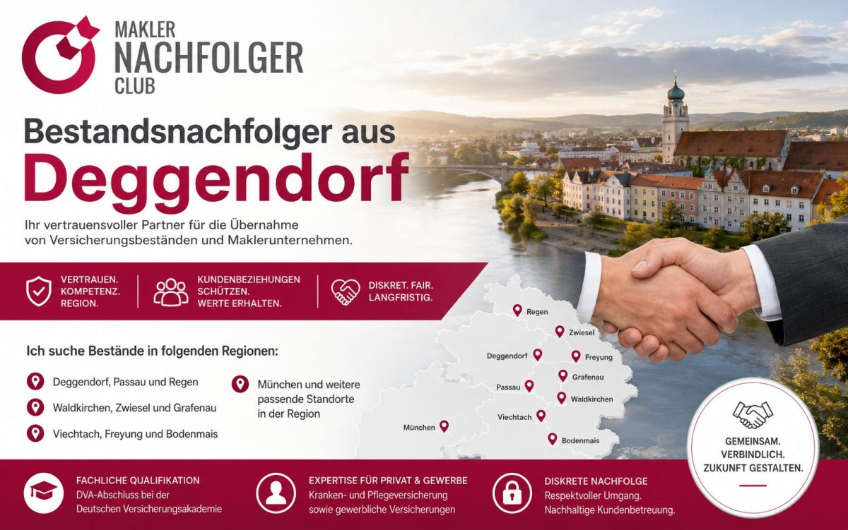 Maklerbestand verkaufen in Deggendorf und Umgebung (© )