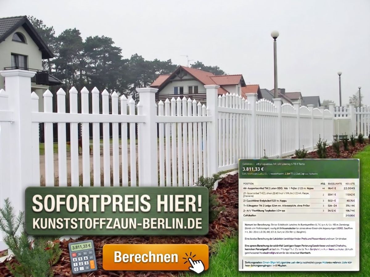Kunststoffzaun Konfigurator mit Sofortpreisrechner (© Kunststoffzaun Berlin)
