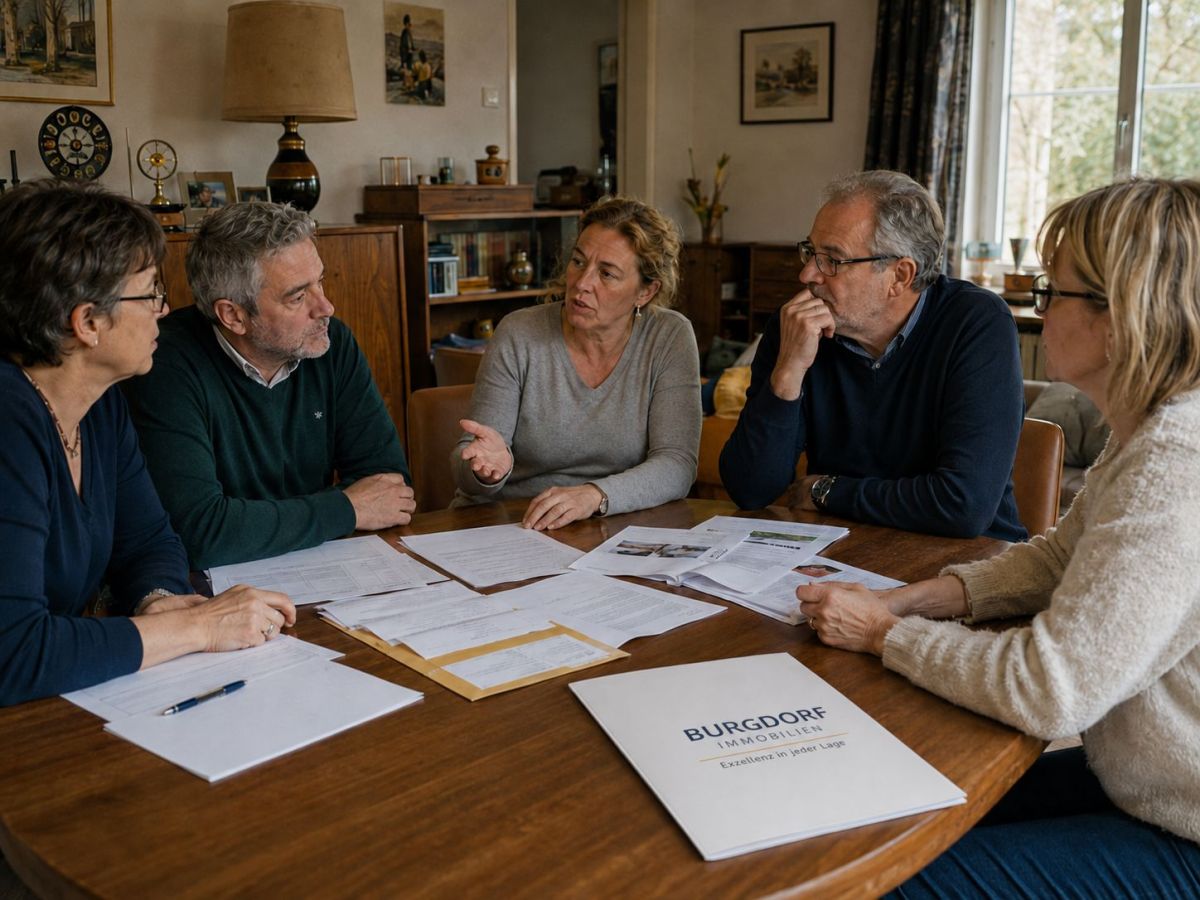 Bei Immobilien müssen Erbengemeinschaften sich für einen gemeinsamen Weg entscheiden.  (© (Foto: BURGDORF IMMOBILIEN))