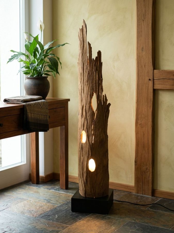 Treibholz Stehlampe RANONG XL von Kinaree - jedes Stück ein Unikat (© Alexandra Haehnel)