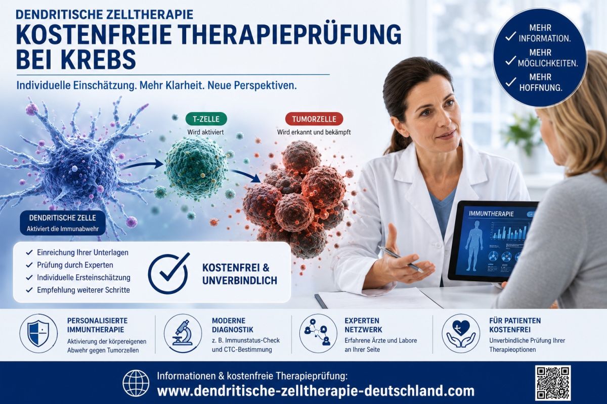 Kostenfreie Therapieprüfung bei Krebs mit DZT (© IMMUMEDIC Limited/ Andreas Rach)
