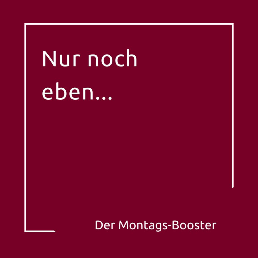 Folge 21 des Montagsboosters: Dr. Karin Uphoff über die Kunst zu erkennen, wann genug ist (© connectuu GmbH)