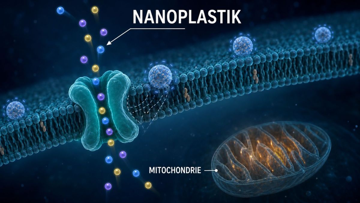 Wie Nanoplastik das elektrische Gleichgewicht von Zellen stören kann (© )