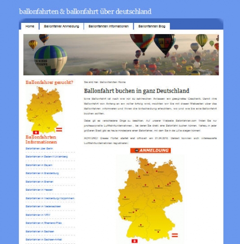 Ballonfahrten.com jetzt auch fürÖsterreich und die Schweiz Ballonfahrten.com jetzt auch fürÖsterreich und die Schweiz