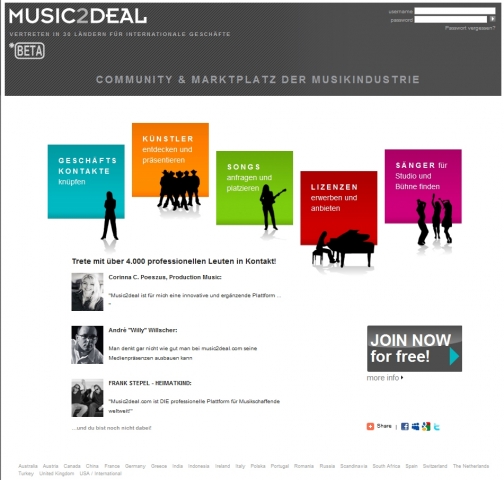 Relaunch von Music2deal Relaunch von Music2deal