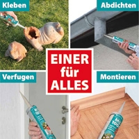 Universell einsetzbar für flexibles Kleben & Dichten Universell einsetzbar für flexibles Kleben & Dichten