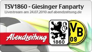 Aufatmen bei den TSV 1860 Fans: Abendzeitung.deüberträgt mit TV1.EU Livestreaming Technologie die
