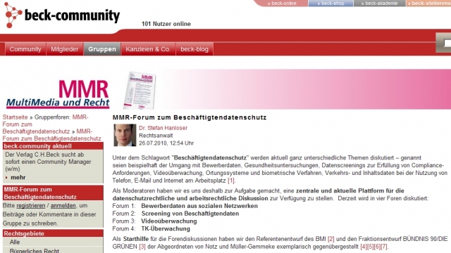 Neuer Datenschutz für Beschäftigte - Ihre Idee zählt