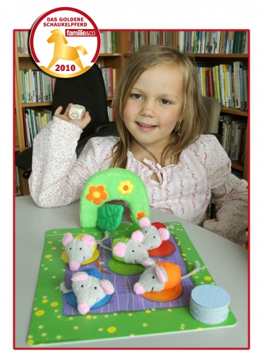 Das Goldene Schaukelpferd 2010 geht an Mein Mäuschen-Farbspiel von Ravensburger