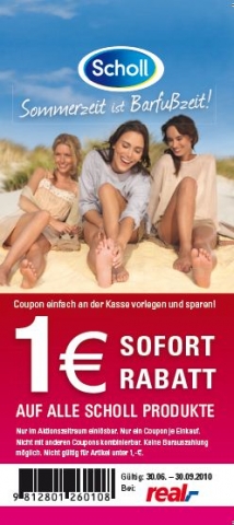 Scholl-Sommerpromotion: EMIRAT AG versichert Coupon-Aktion zum Scholl-Sommerpromotion: EMIRAT AG versichert Coupon-Aktion zum