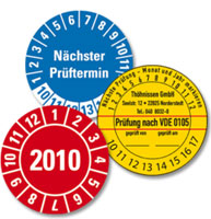 Prüfplaketten