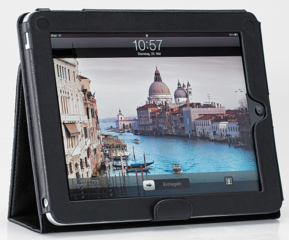 Xcase Elegante Schutztasche mit Aufsteller für iPad