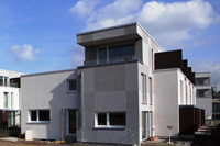 Das Passivhausquartier in Fellbach / Foto: Architekt Johannes Brucker 