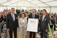 v. l.: Theo Küke, Barbara Mikus, Ass. Peter Gödde, Dietmar Kellerhof