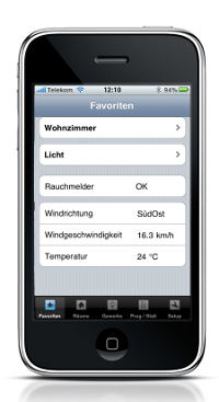 Oberfläche HomeMatic touch 1.44