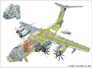 Detailansicht des neuen Luftwaffentransporters A400M Detailansicht des neuen Luftwaffentransporters A400M