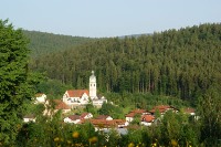 Blick auf Bayerisch Eisenstein von der Steinhütte Blick auf Bayerisch Eisenstein von der Steinhütte