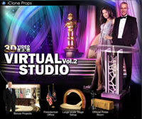Virtuelle Studios und animierte Objekte für 3D- und reale Videos Virtuelle Studios und animierte Objekte für 3D- und reale Videos