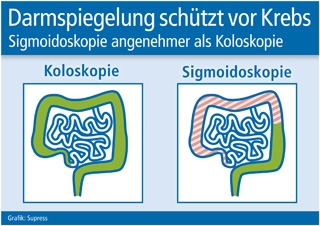 Darmspiegelung kann vor Krebs schützen Darmspiegelung kann vor Krebs schützen