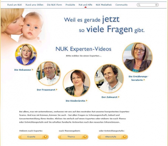 NUK mit neuem Webauftritt  Moderne Infothek und persönlicher Ratgeber: NUKs neue Online-Welt