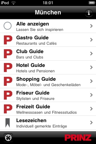 Neue iPhone App von PRINZ: Mit den PRINZ TOP GUIDES 2010 zum Szene-Kenner