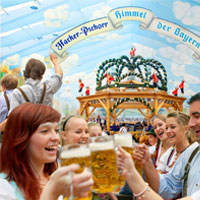 Party auf der Wies'n im Bierzelt