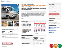 erento Screenshot: Kontakmodell Artikel Detailseite