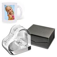 Fotokristall und Glasbecher Fotokristall und Glasbecher
