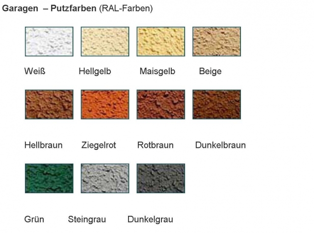 Die Farbgestaltung einer Fertiggarage von MC-Garagen Die Farbgestaltung einer Fertiggarage von MC-Garagen